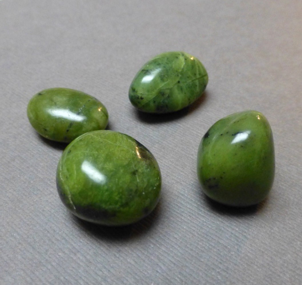 Tumbled Green Jade. Jade Stones. Tumbled Stone. Gemstone.