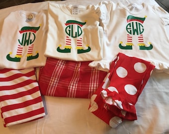 Family Babies, Girls or Women men Christmas Pajama set, Personalized, Lounge pants set, Family Christmas Pajama set CHILDREN SIZES 35.00