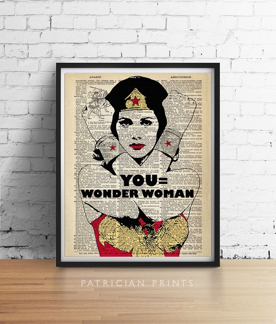 Wonder Woman Wall Art you equals wonder woman art print poster superhero art Wonder Woman Wall Art you equals wonder woman art print poster superhero art