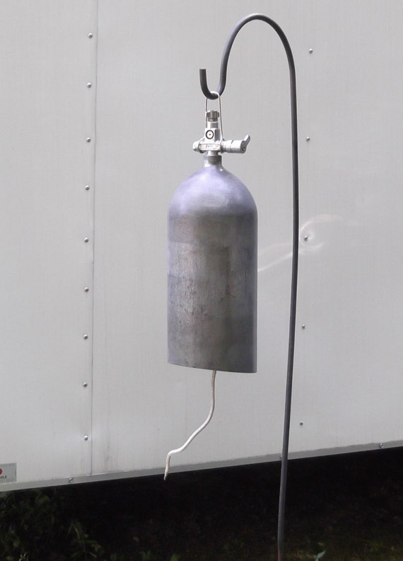 Scuba diver diving tank bell wind chime gong