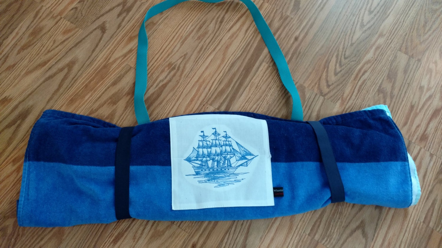 Download Beach Towel Roll-Up Clipper Ship by WhistfulWhimsy on Etsy