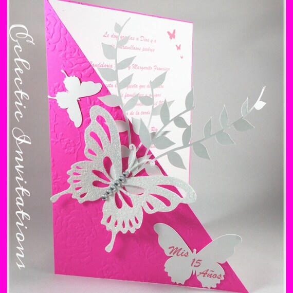 Butterfly Quinceanera Invitations 8