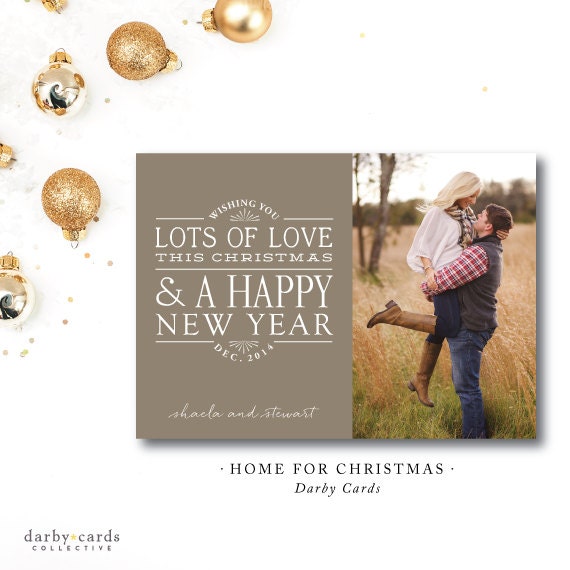 Home for Christmas Printed Holiday Cards Printed and