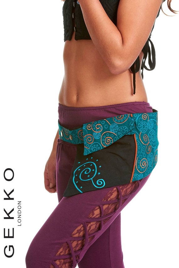 BLACK UTILITY BELT fanny pack Pocket belt Festival belt