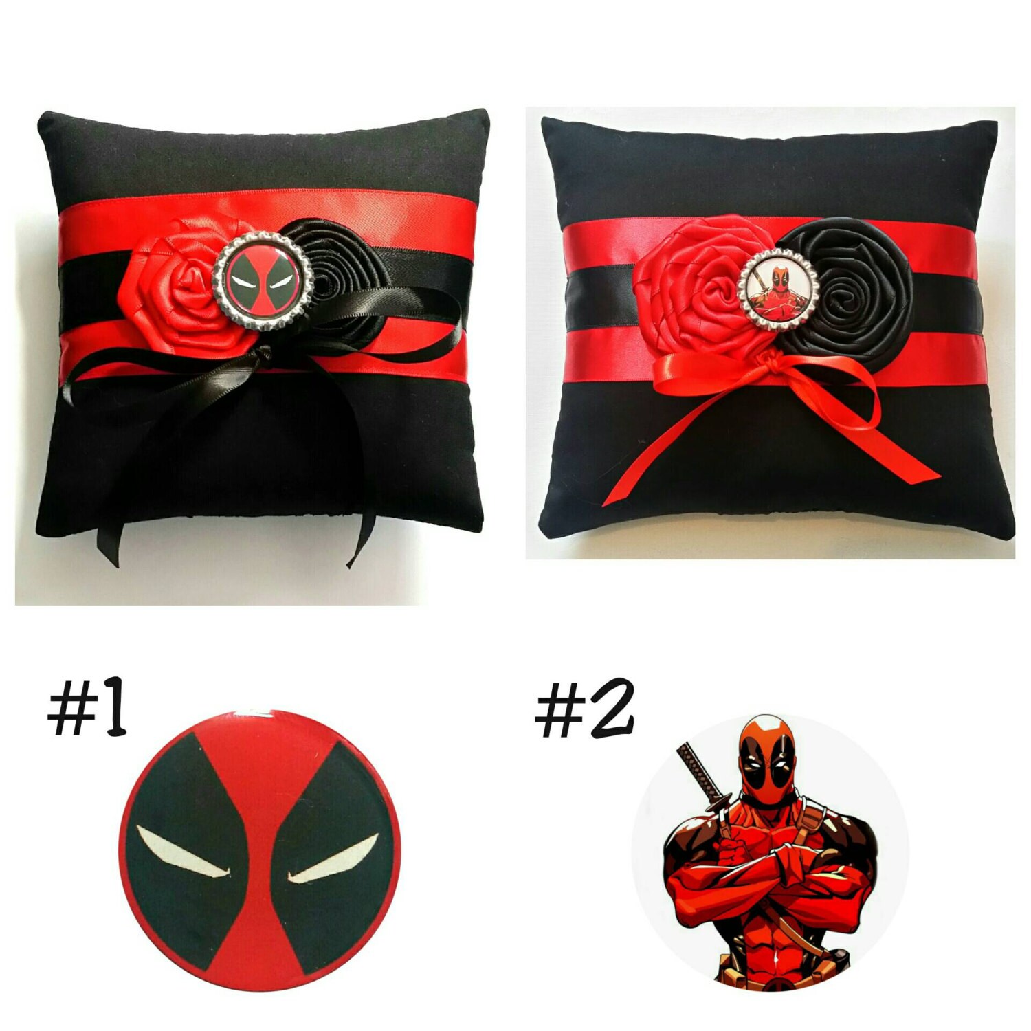 Marvel Deadpool Wedding Ring Pillow Your choice of