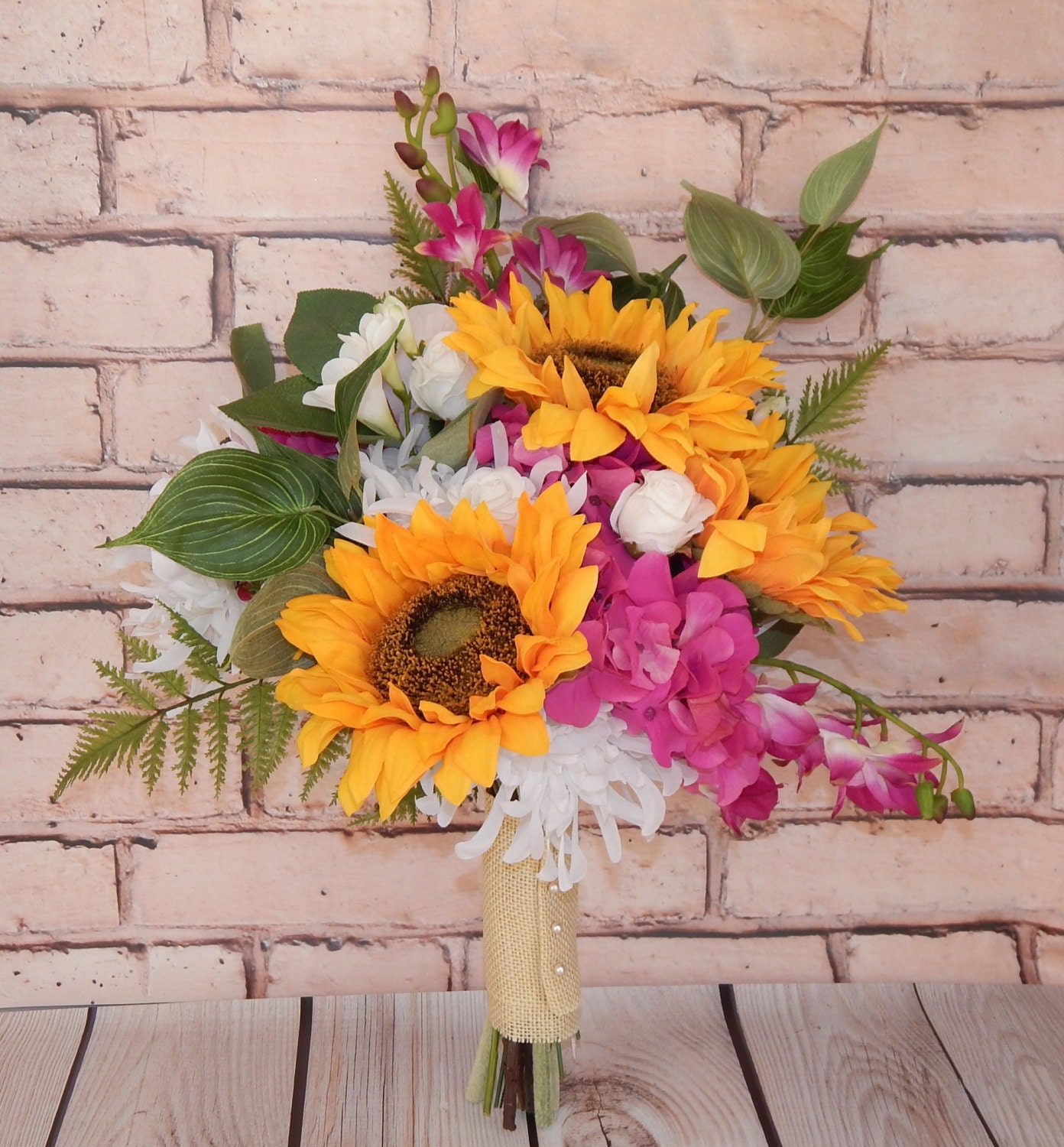 Wildflower Wedding Bouquet Sunflower Bridal Bouquet