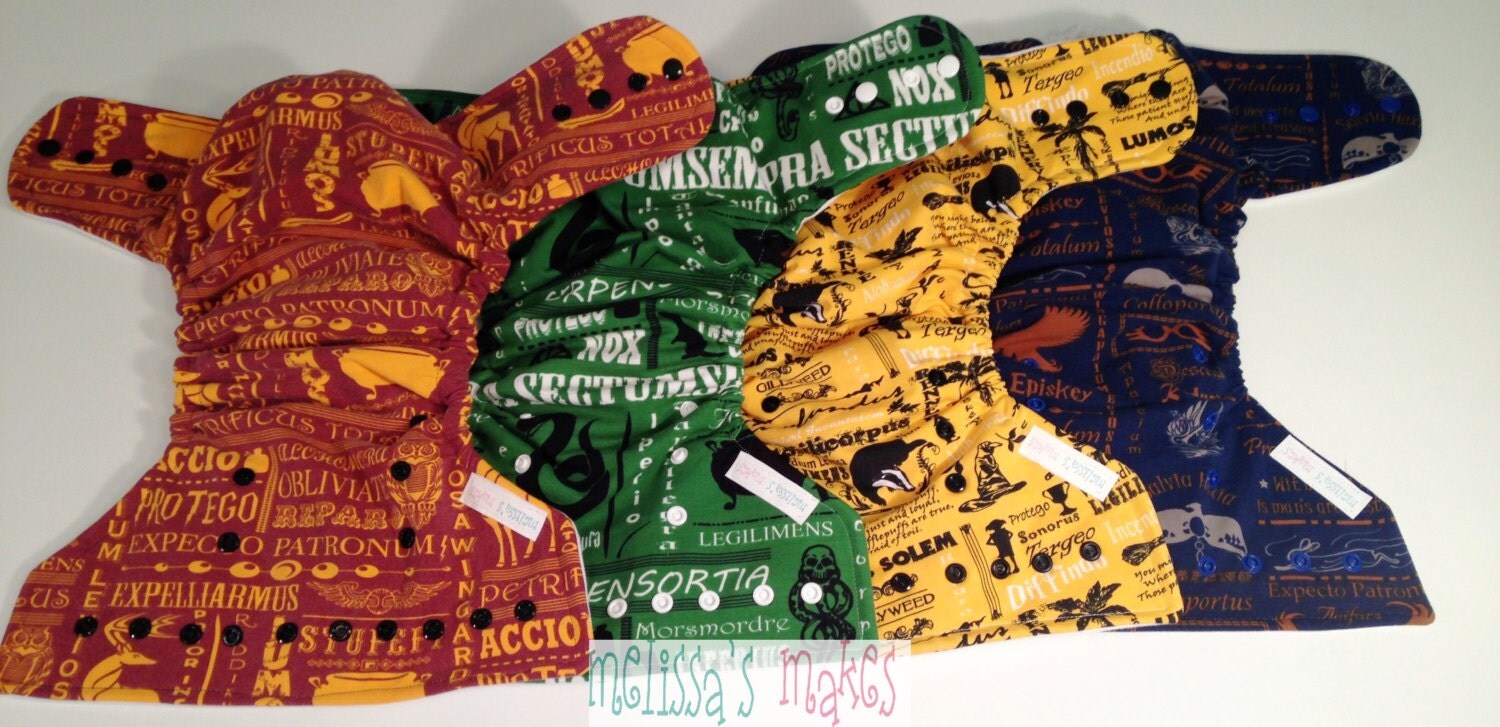 Harry Potter bundle pocket diapers cloth diapers by MelissasMakes