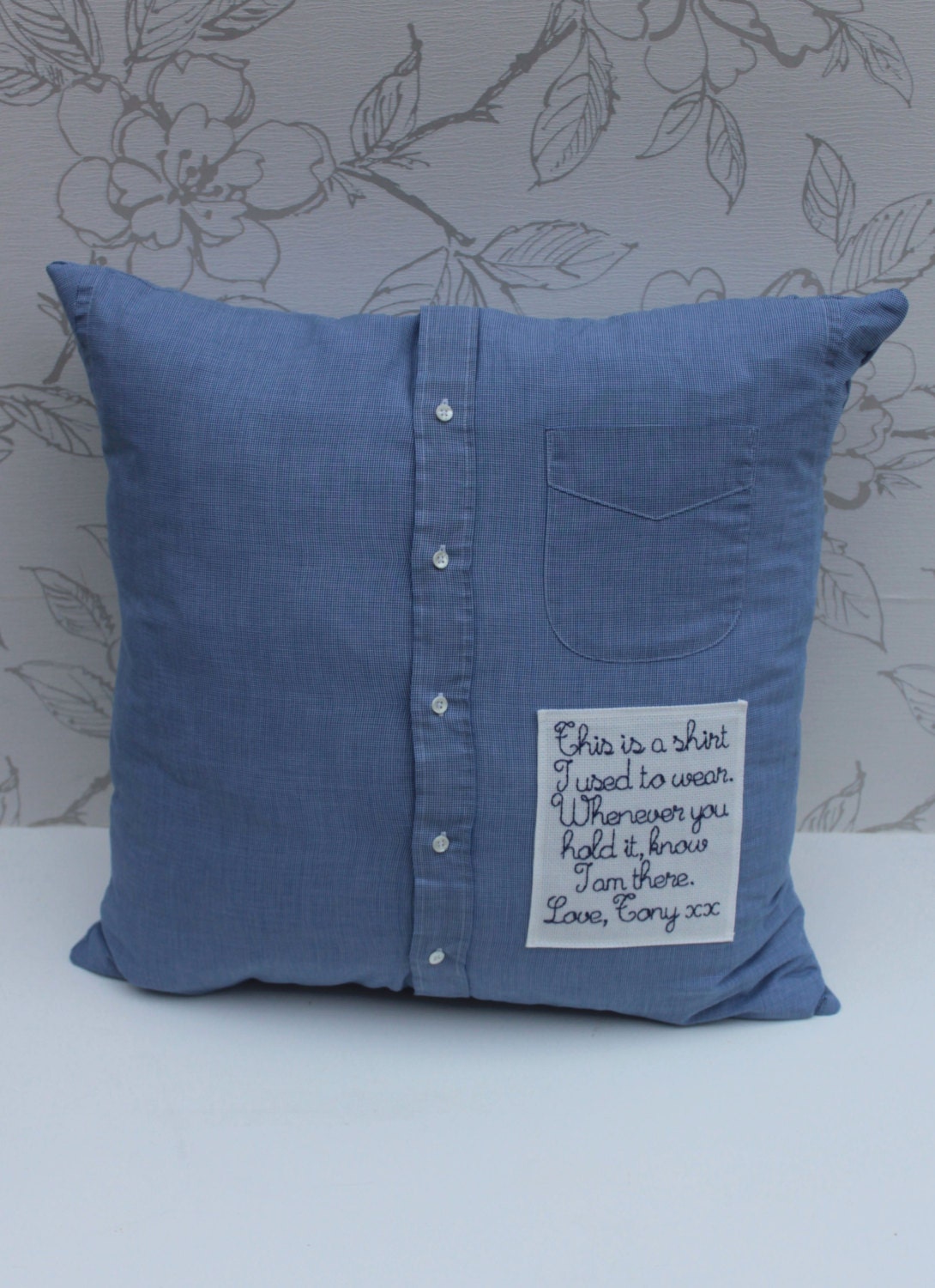 Custommade Keepsake Cushion Men's by LookingGlassDesigns1 on Etsy