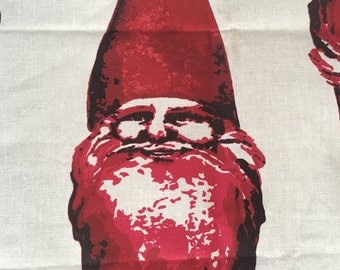 Ho Ho Ho! Fabulous screen print Santa fabric/material. Holiday fun!