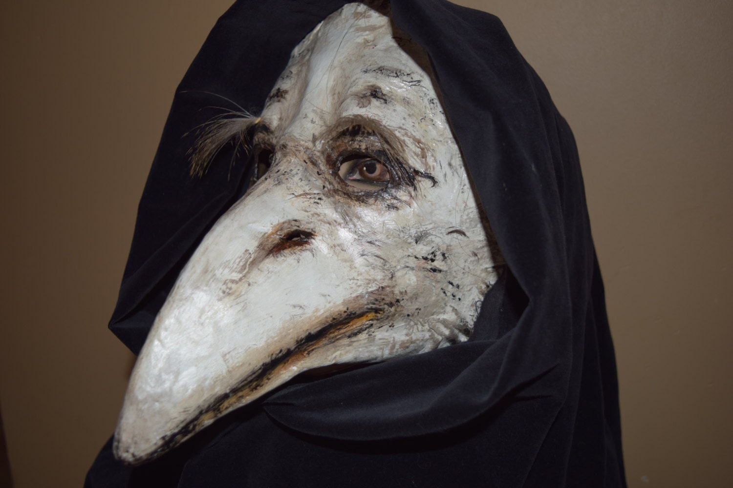 Plague Doctor mask Paper mache mask crow mask by MiesmesaBerni