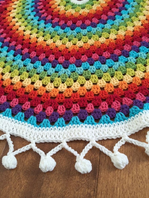 crochet rainbow christmas tree skirt crochet mandala crochet crochet rainbow christmas tree skirt crochet mandala crochet