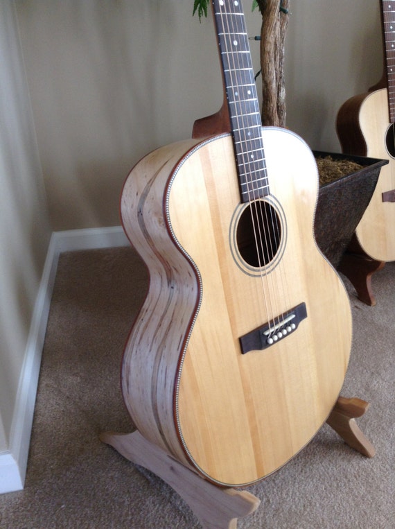 Jumbo Acoustic Guitar Custom made in USA Ambrosia Maple and