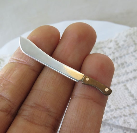 Miniature Machete Pendant Handmade Knife Jewelry Sterling