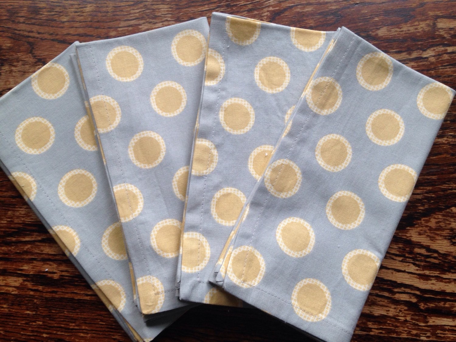 Cloth Napkins Set of 4 modern print by AnneRiggsDesigns on Etsy