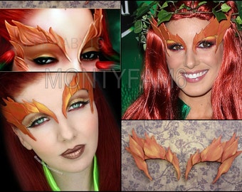 Poison Ivy AUTUMN Leaves Eyebrow Costume Cosplay COmic COn Mask Uma Thurman ELF Mother Earth