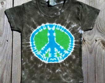 tie dye peace sign tshirt