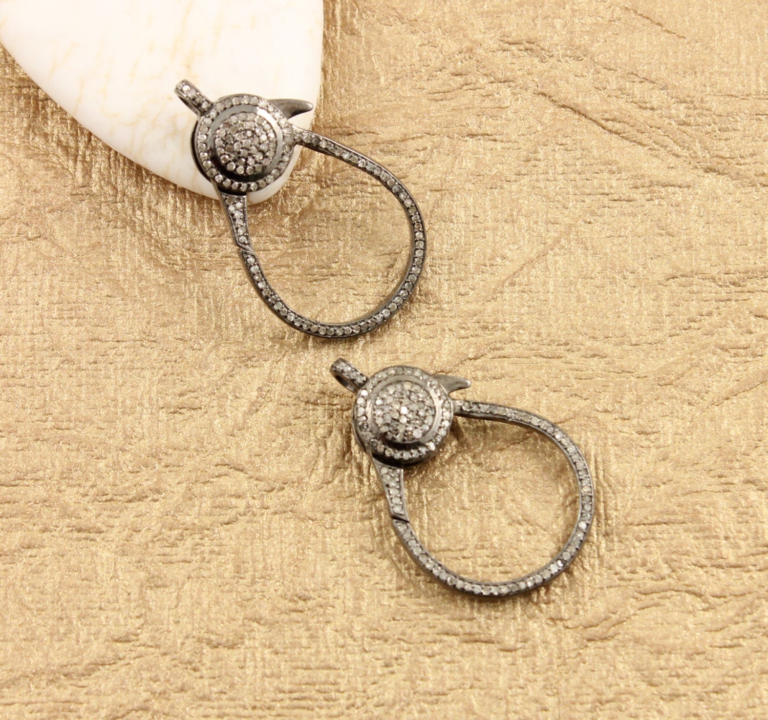 Pave Diamond Pave Clasp Diamond Lobster Clasp Diamond