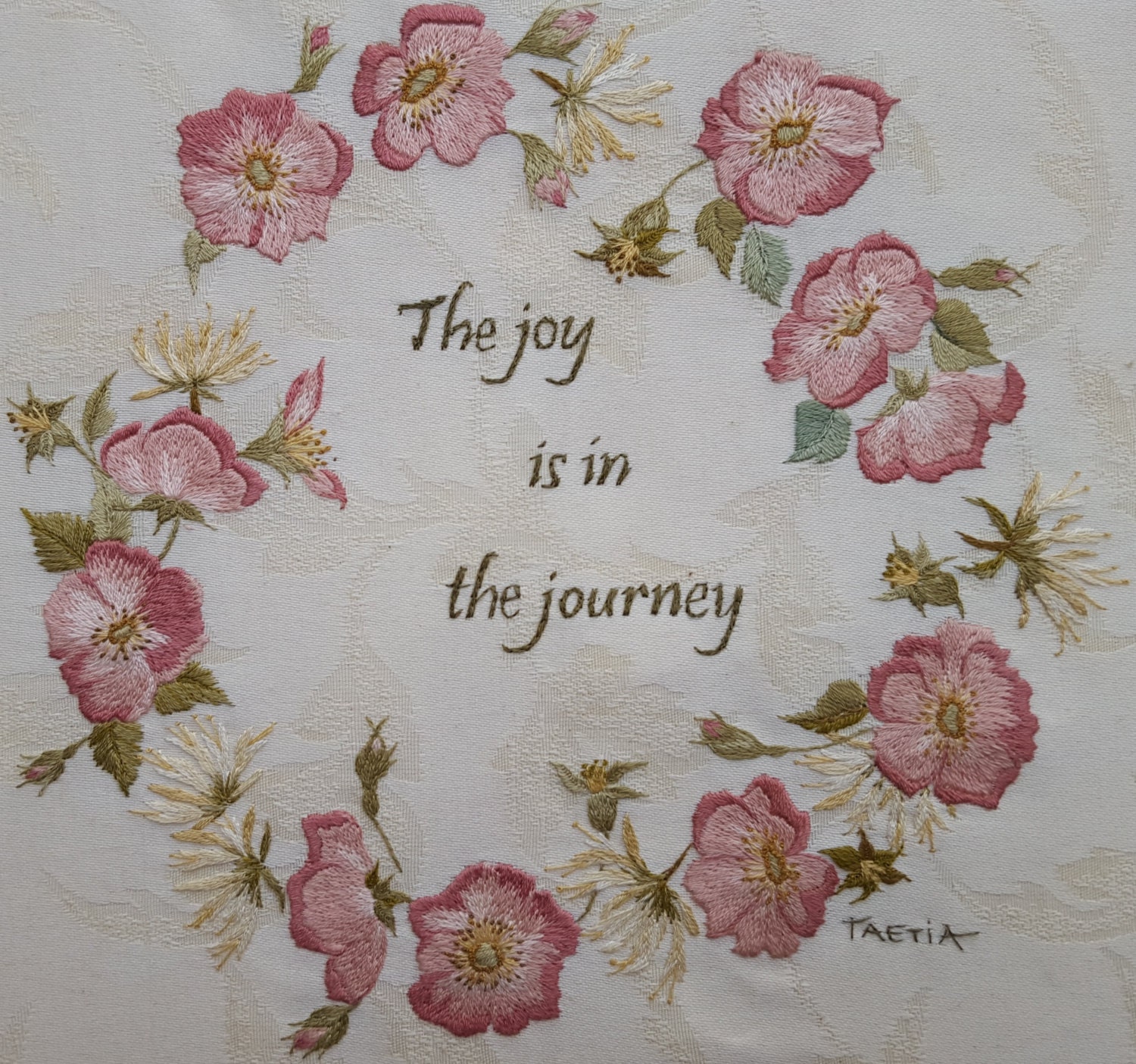 Hand Embroidery. Roses embroidery. Embroidery Pattern. Thread