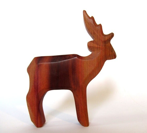 Deer Wooden Deer Wood Sculpture Woodcarving Wildlife