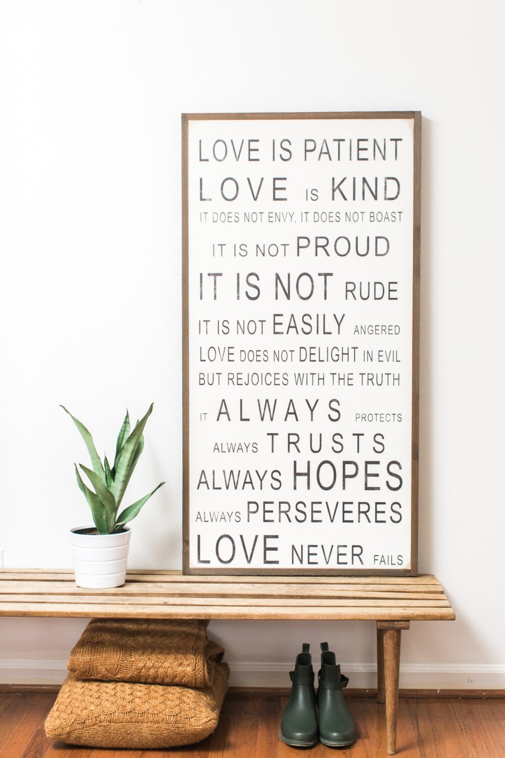 Love is Patient Vertical 2x4
