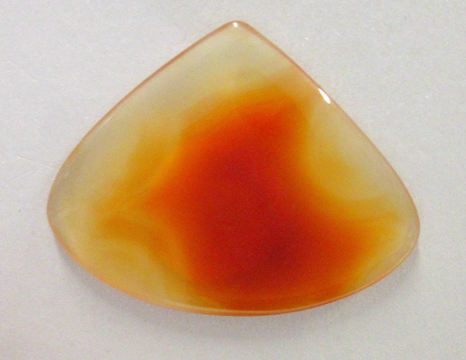 Translucent Orangy Carnelian Agate Cabochon Loose Gemstone