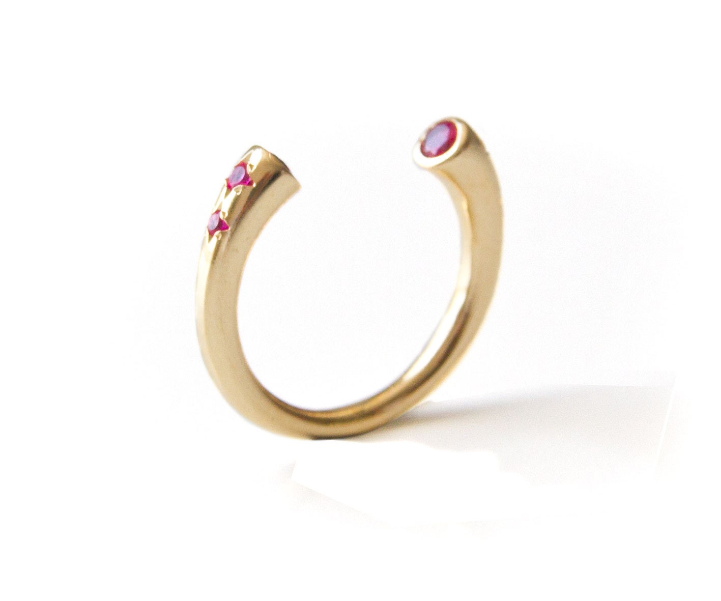 Open Cuff Ring, Ruby ring