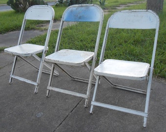 Vintage Metal Folding Chairs Vintage Metal Folding Chairs