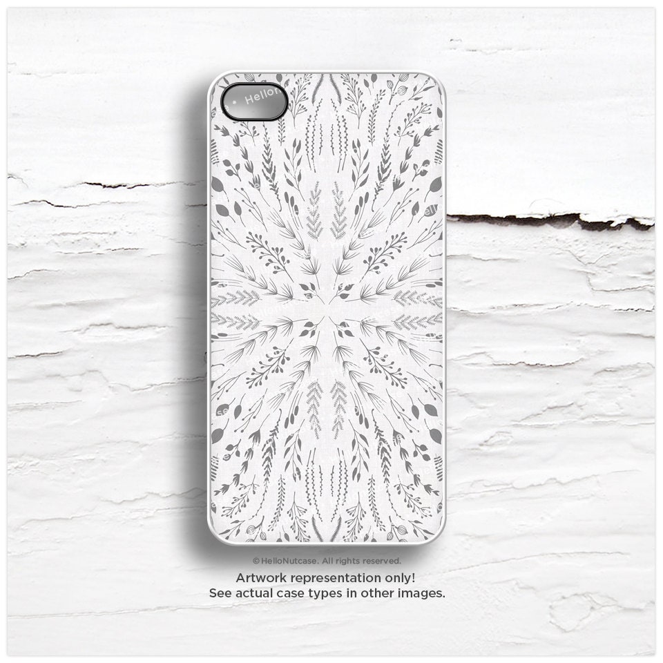 iPhone 7 Case Gray Floral iPhone 7 Plus iPhone 6s Case iPhone
