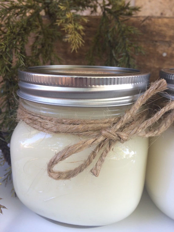 100 Soy Candle 16 Oz Wide mouth mason jar by Samssoycandles