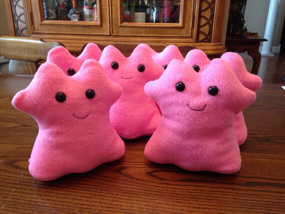 Items similar to Ditto from Pokemon Plush Toy Kawaii Pillow Decor Homemade Pink Ditto on Etsy