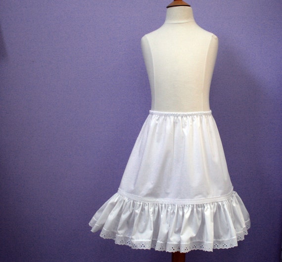 Little Girls' Petticoat White Slip Flower Girl Petti