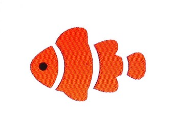 Clown Fish Embroidery Design