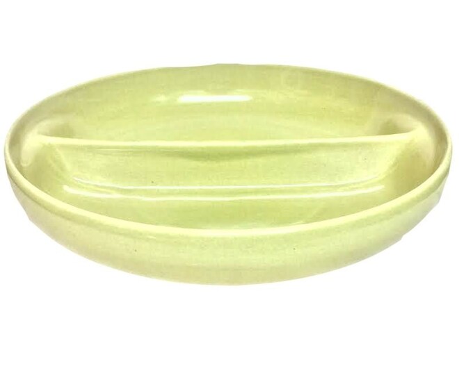 Russel Wright Iroquois Casual China, Divided Bowl, Covered Vegetable Dish, American Modern Serving Bowl, Russel Wright Pottery