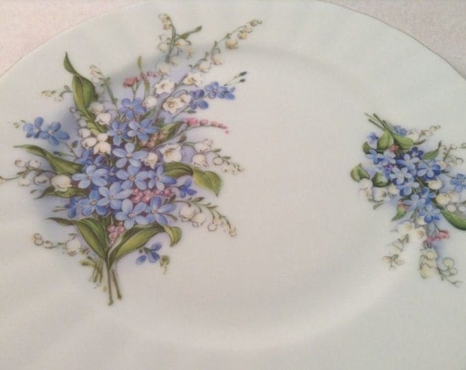 German China Plates, 3 Vintage Dessert Plates, Salad Plate, Dinnerware, Ceramic, Vintage China, Gift For Her, Floral Pattern, Set of 3