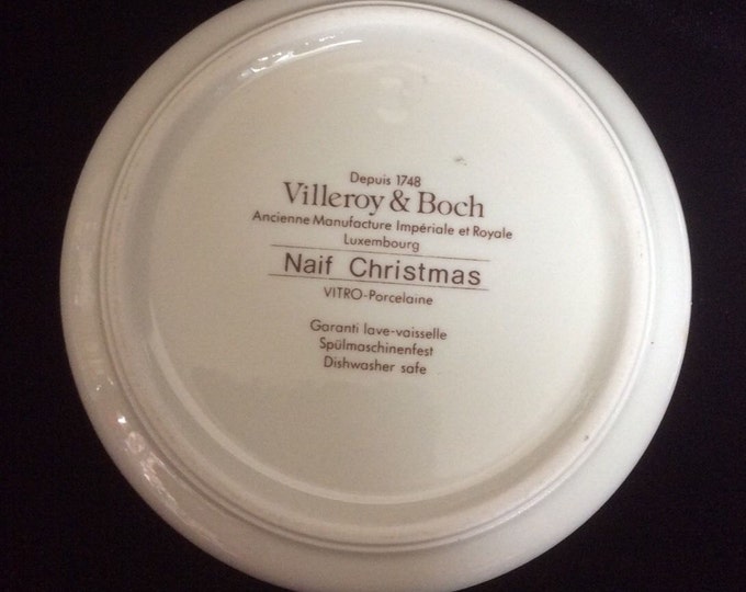 Villeroy and Boch Naif Porcelain Trinket Dish, Lidded Candy Dish, Christmas Gift For Her