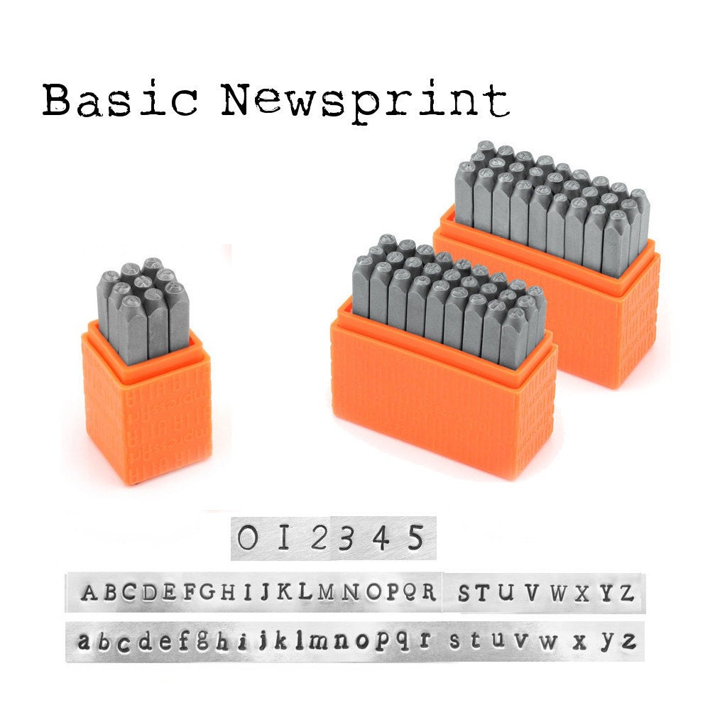ImpresArt Basic Newsprint Uppercase or Lowercase or Numbers