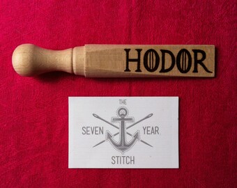 Hand Burnt "HODOR" Door Stop