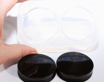 Ear gauges and ear tunnels clear silicone mold for Make at home resin plugs Free USA shipping!