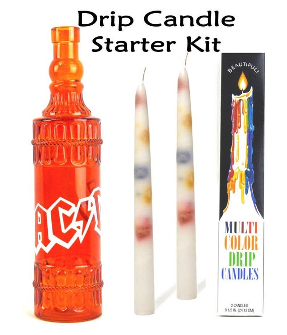 Items similar to Drip Candle Starter Kit AC/DC Wine Bottle with Multi