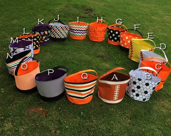 Halloween bag, Halloween bucket, Beach tote, treat or trick bag, Sand bucket, baby gift, TOP SELLER