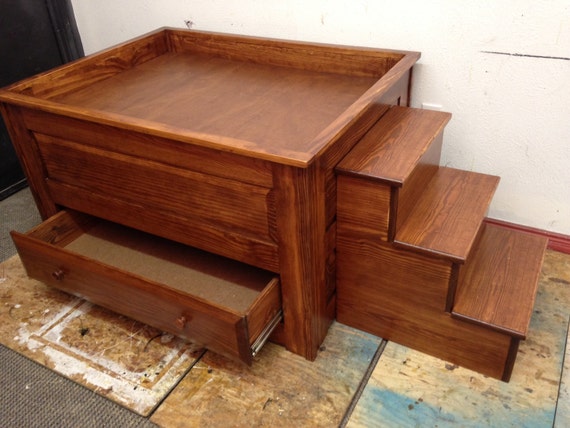 Elevated Dog Bed with stairs