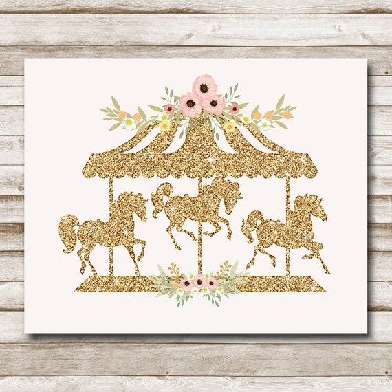 Carousel Printable Nursery Carousel Printable Carousel Horse