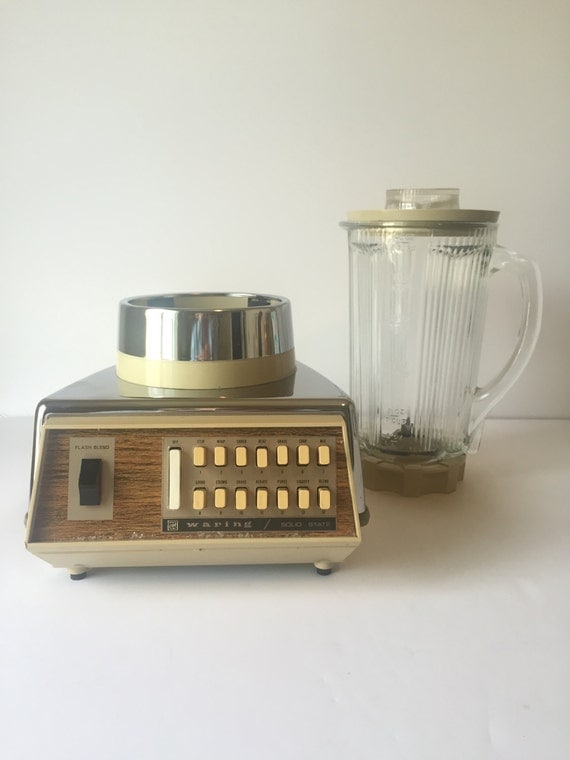 Vintage Waring Blender Chrome Gold Solid State by GirlGoesVintage
