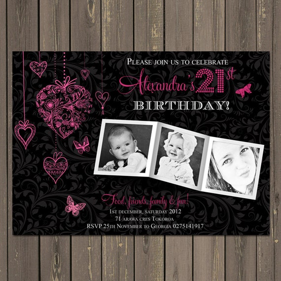 21St Party Invitations 2