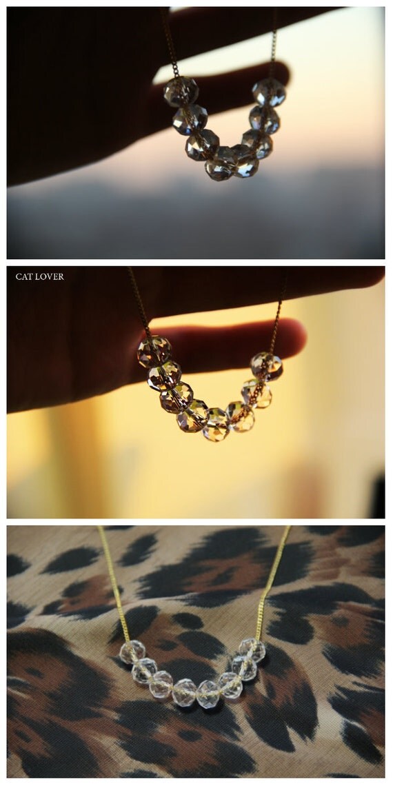 Carrie Bradshaw Jewelry Сrystal necklace by on Etsy