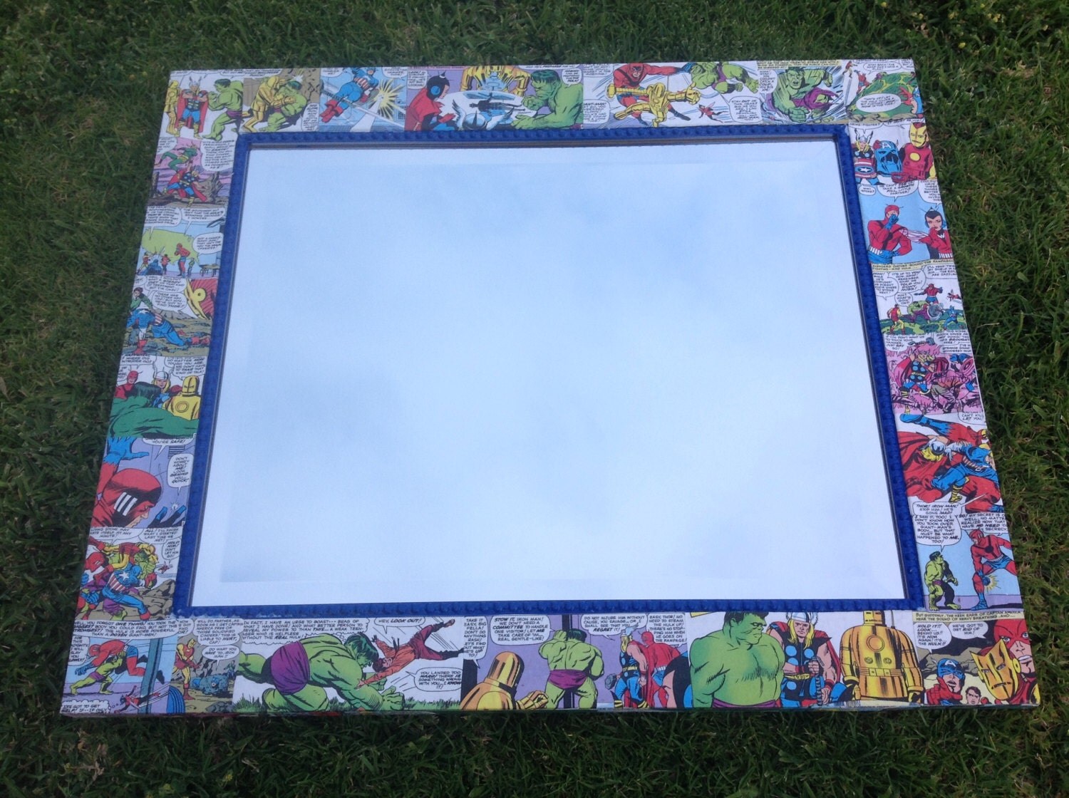Superhero Mirror with Avengers Comics