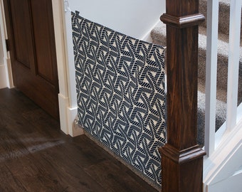 Canvas baby gate / Fabric baby gate, Custom fabric gate, Handmade baby gate