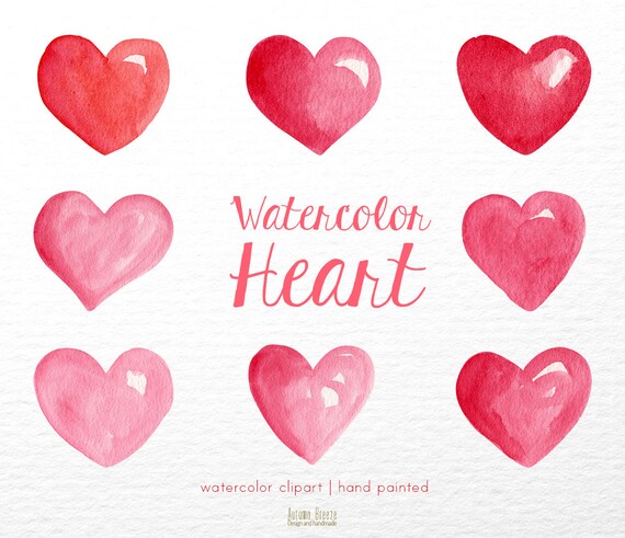 Download Heart Watercolor clipart, heart clipart, valentines day ...