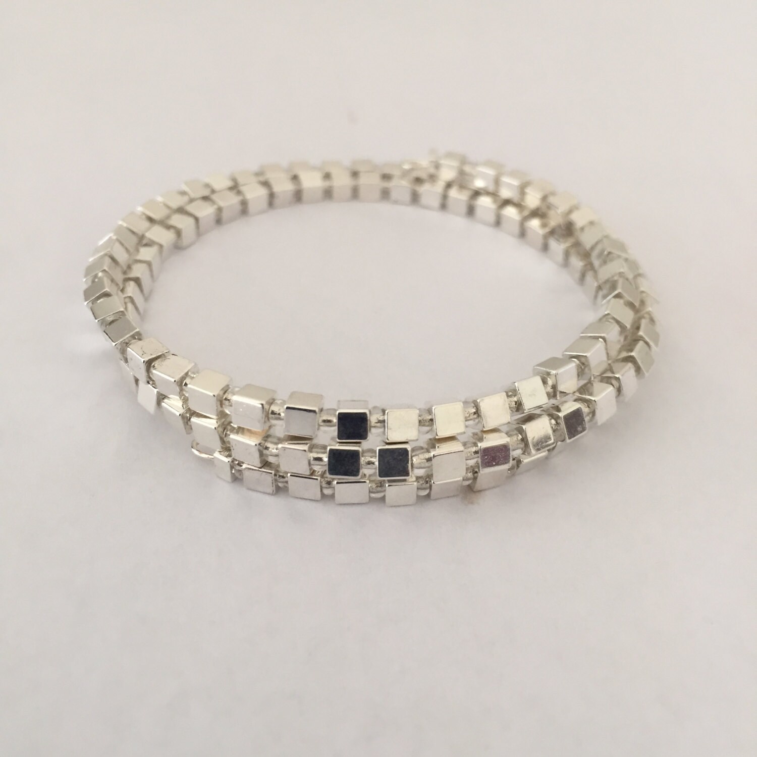 Silver Memory Wire Bracelet