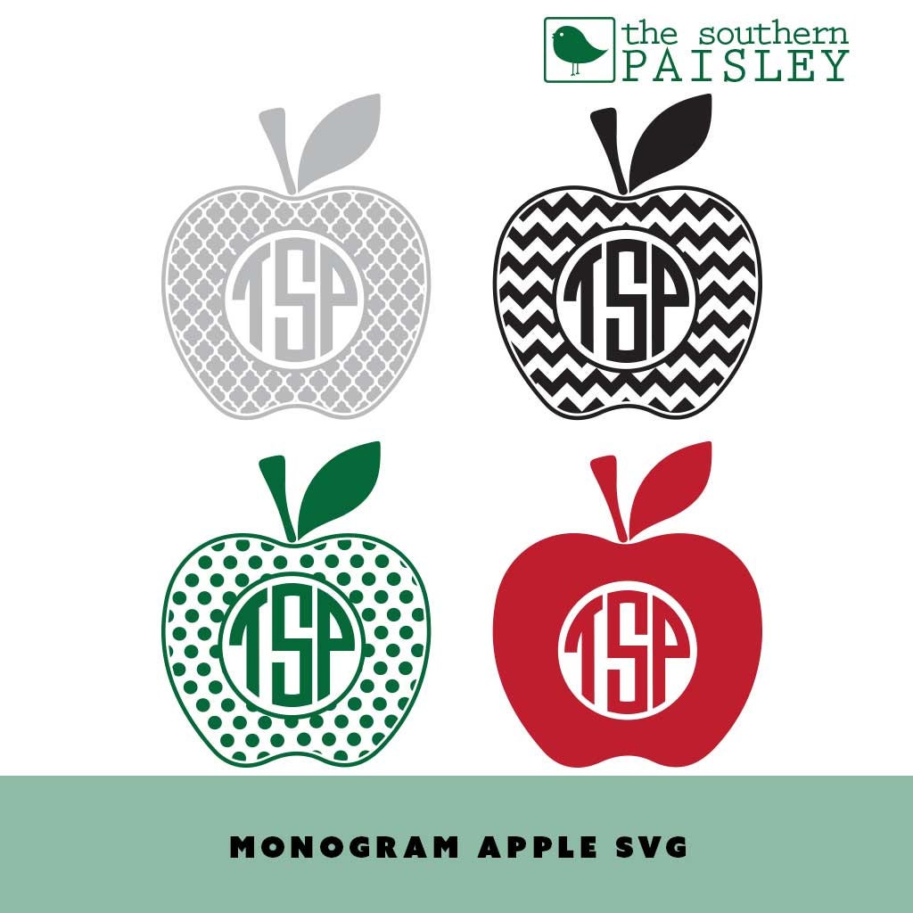 Download Apple Monogram Frames .svg/.eps/.dxf/.ai for Silhouette